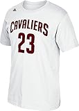 NBA Cleveland Cavaliers LeBron James #23 Men's 7 Series Name & Number Short Sleeve Tee, Medium, White