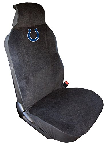 NFL Indianapolis Colts Seat Cover, One Size, Black
