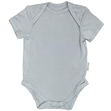 Silkberry Baby Bamboo Unisex-Baby Newborn Short Sleeve Onesie