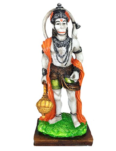 Karigaari India Polyresine Multicolor Standing Hanuman Idol