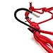 PIXNOR 4040cm Luggage Cargo Bungee Net Bag 6 Hooks Bike Motorcycle Helmet Mesh Storage Carrier Bag (Red)