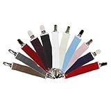 Elastic Scarf or Hat Clip Attacher with Extra Heavy Clips (25 Colors Available)