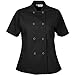 ChefUniforms.com Women’s Classic Chef Coat (XS-5X, 2 Colors) Black