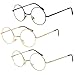 Sunglass Stop - Small Round Vintage Metal John Lennon Clear Lens Eye Glasses