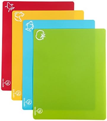 Cutting board Set of 4 Unique 15''X12'' table pads with Anti-microbial -Germ-resistant -Dishwasher Safe-odor free.Complimentary VIP Membership included!
