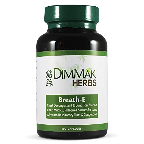 BreathE Lung Tonic and Chest Decongestant by Dimmak Herbs (100 Count