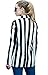 Moxeay Black and White Striped Blazer Jacket Halloween Beetlejuice Costume(M)