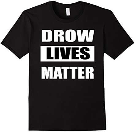 Men's Drow Lives Matter Official Shirt  Large Black