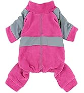 Fitwarm Dog Pajamas with Reflective Stripe, Dog Winter Clothes for Small Dogs Girl, Athleisure Pe...