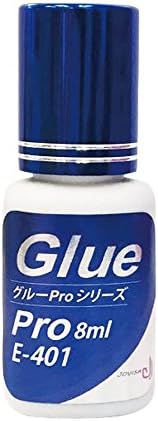 JOVISA GOGO 401 GLUE E-401 Hypoallergenic Glue for Sensitive, Bonding time 4 secs, 8 ml for Eyelash Extension Glue, Professional Grade Adhesive, Made in Korea
