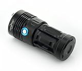 LingsFire® Super Bright 7000LM 7 X CREE XM-L T6 3 Modes Waterproof LED Flashlight Torch Power Source 1 2 3 4 x 18650 Battery For Indoor/Outdoor Activities Like Cmaping, Hiking, Hunting etc.. (Black 7xT6)