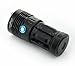 LingsFire® Super Bright 7000LM 7 X CREE XM-L T6 3 Modes Waterproof LED Flashlight Torch Power Source 1 2 3 4 x 18650 Battery For Indoor/Outdoor Activities Like Cmaping, Hiking, Hunting etc.. (Black 7xT6)