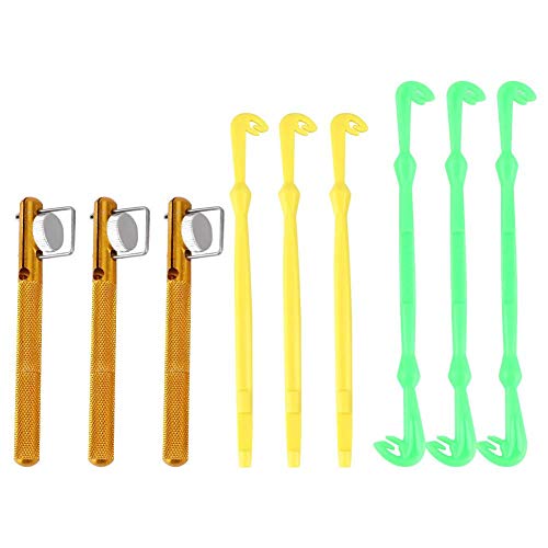 Fishing Quick Nail Knot Tying Tool Set, 3PCS Fishing Knot Tool Fishhook Remover Loop Tyer &Disgorger Detacher for Fly Fishing