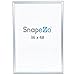 SnapeZo Poster Frame 36x48 Inches, Silver 1.7 Inch Aluminum Profile, Front-Loading Snap Frame, Wall Mounting, Wide Series