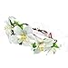 Love Sweety Bride Flower Crown with Adjustable Ribbon for Wedding HH8 (White)