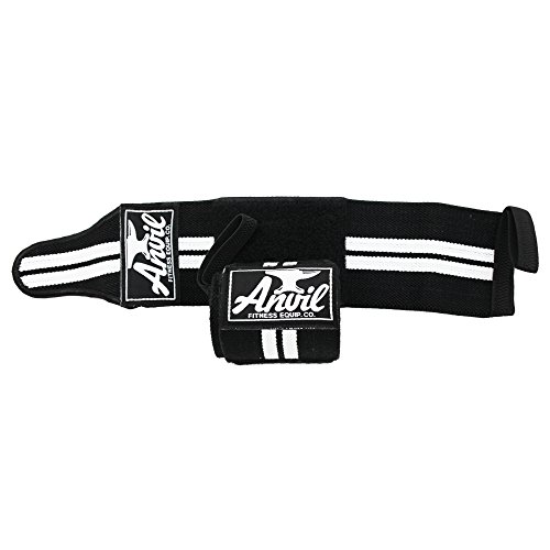 Anvil Fitness Weightlifting Wrist Wraps Pair of Adjustable Elastic