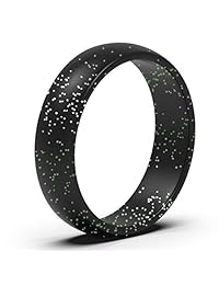 Wooany - Anillo de boda de silicona para mujer, 5 y 7 paquetes de anillos de silicona finos y apilables, cómodo y seguro para la piel, bandas de boda de goma para mujeres y niños, diseñado para Estados Unidos