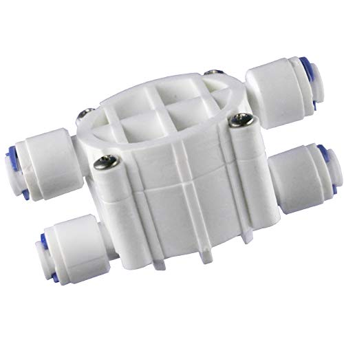 TF 4 Way 1/4 Port Auto Shut Off Valve for RO Water Filter System, Ensures Efficiency of Water Filtration Process