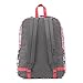 JanSport SuperBreak Backpack - School, Travel, or Work Bookbag with Water Bottle Pocket, Diamond Plumeria Pink