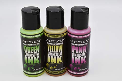 Blacklight Reactive Luminescent Ink Sampler Pack