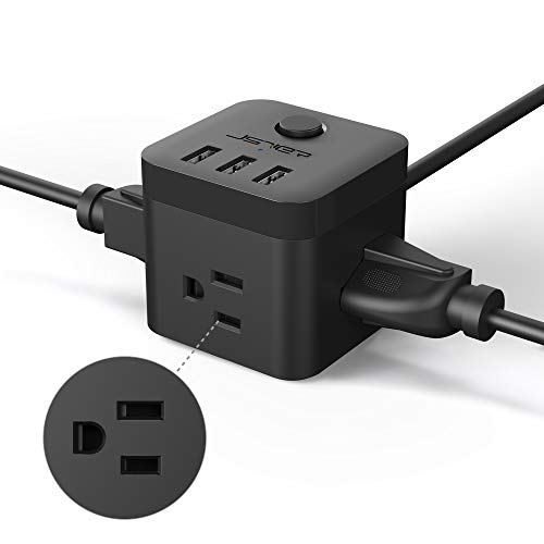 Power Strip with USB, Outlet Strip JSVER USB Power Strip, Power Strips