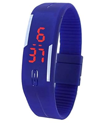 Crude Digital Blue Dial LED Watch for Kids- rg382