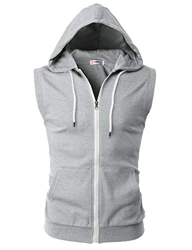 2 H2H+Basic+Sleeveless+Hoodie+CMOHOSL08