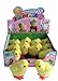 Liberty Imports 12 Pack Wind-Up Chicks - Fluffy Jumping Chicken Ducklings Bulk Wind Up Novelty Easter Party Favors Kids Toys
