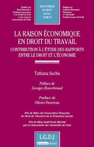La  raison économique en droit du travail