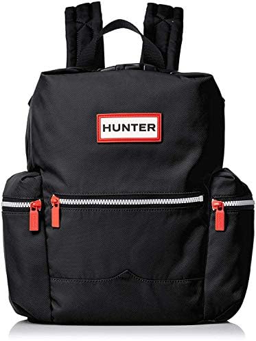 ハンター HUNTER バッグ ミニリュック UBB6018ACD サイドファスナーポケット オリジナルバックパック リュックサック 男女兼用 (1：UBB6018ACD-BLACK-ミニ) [並行輸入品]