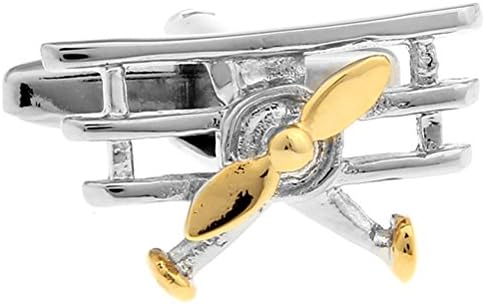 Triplane Cufflinks 2 Tone Tri Plane Fokker Wedding Fancy Gift