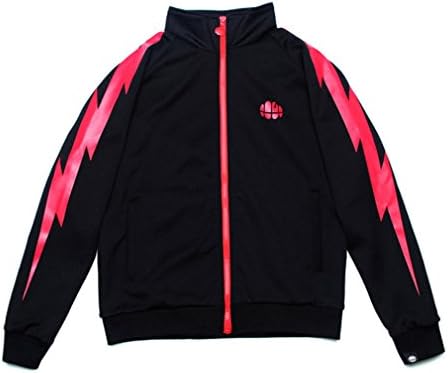 Sakun O-THUNDER TOP1.0 Lightning Print Track Top Long Sleeve Full Zip-up Jacket