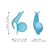 Cute Snail Shape Silicone Drink Markers Tea Bag Holder, Creatiee Mini Wine Glass Marker Charms Reusable Glass Identifiers Gift Set (Random Colors, Pack of 30)