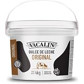 Dulce de Leche Vacalin Original Creamy Milk Caramel Confiture Dessert, Gluten-Free From Argentina, 4 kg / 8.8 lbs
