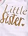 4Pcs Baby Girls Clothes Little Sister Long Sleeve Romper+Striped Long Pants+Hat