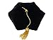 Fristaden Graduation Doctoral Tam, 6-Sided, Black Velvet Band, Gold Tassel, XS-XL