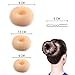Hair Bun Maker Set,4 Pcs Donut Hair Bun Maker(1 large, 1 medium and 2 small)+20 Pcs Hair Pins,Blonde