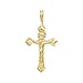 14k Yellow Gold Religious Crucifix Pendant