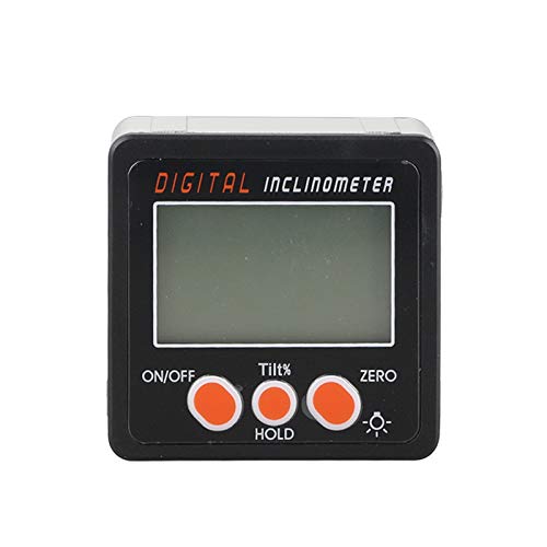 momentDAY.-Home MomeDigital Angle Finder Aluminium Magnetic Digital Angle Finder Level Digital Angle Gauge, IP54/IP65Dust and Waterproof Digital Inclinometer 180 Degree Rotation (A)