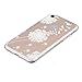 3Cworld Case for iPhone SE 3 2022/ iPhone SE 2nd Generation, iPhone 8, iPhone 7, 4.7-Inch, Ultra Thin Clear Art Pattern Crystal Gel TPU Rubber Flexible Slim Skin Soft (Dandelion/Bird Flying-White)