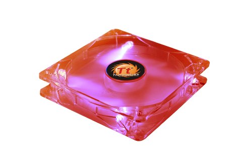 Thermaltake Thunderblade 80 mm 4 Led Case Fan 3 and 4 Pin 21 dBA AF0027 (Red)