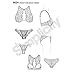 Simplicity Women's Panties and High Neck Bra Sewing Patterns by Madalynne, All Sizes