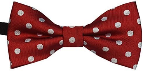 Heypet New Dog Cat Pet Adjustable Bow Tie White Spot One Size