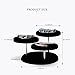 Oirlv Velvet Jewelry Towers Display Stand Organizer Rack for Bracelet,Bangle,Watch,Rings Earrings,Jewellery Holder (3 Tier,Black)