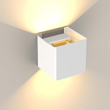 Lampade Da Parete Per Interniesterno 10w 3000k Hommie Applique Da Parete Alluminio Impermeabile Per Camera Da Letto Soggiorno Corridoio Luce