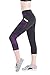 Annjoli Women's Workout Running Leggings Yoga Capris Pants Pocket