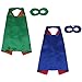 RioRand Kids Cartoon Dress Up Costumes Double-Sided Satin Capes with Felt Masks and Slap Bracelets 8pcs