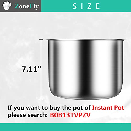 Original 8Qt Power Cooker XL Replacement Inner Pot Stainless Steel