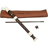 Aulos Classroom Recorder Soprano 3 Piece English Woodgrain Finish A703Bw