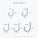 Thekuai Fishing Hooks Octopus Circle Hooks Black High Carbon Steel Hook Set of 75pcs/Box/5Size